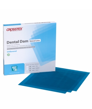 	Листы для РАББЕРДАМА/КОФФЕРДАМА DentalDam ,без запаха ,15*15,(36 листов),Crosstex