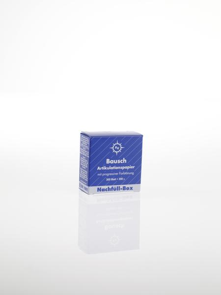 ВК1001 - артикуляционная бумага, синяя,двухсторонняя, 300 листов, 200мкр, "Bausch", Германия