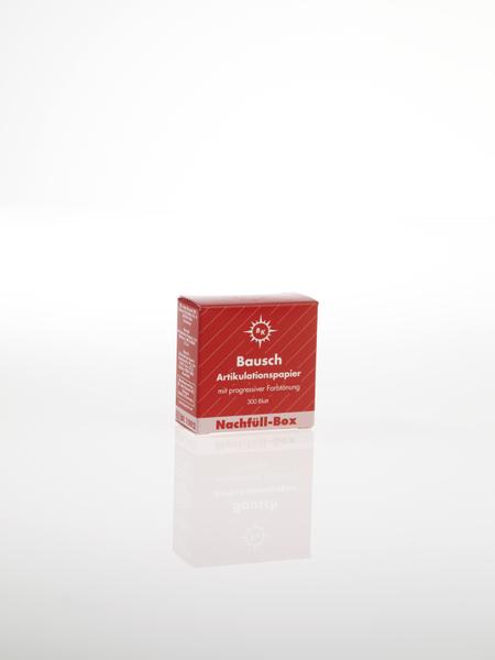 ВК1002 - артикуляционная бумага, красная,двухсторонняя, 300 листов, 200мкр, "Bausch", Германия